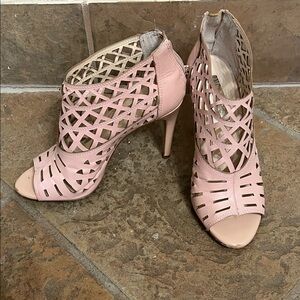 INC International Concepts Pink Cutout Heels